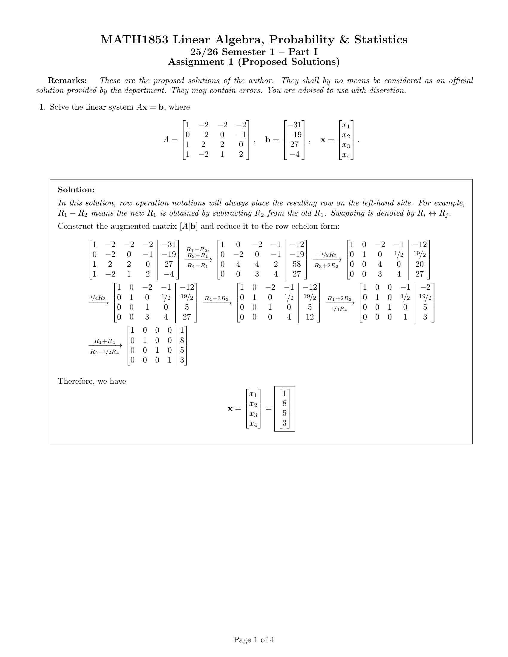Page 1 of MATH1853-Assignment-I.1